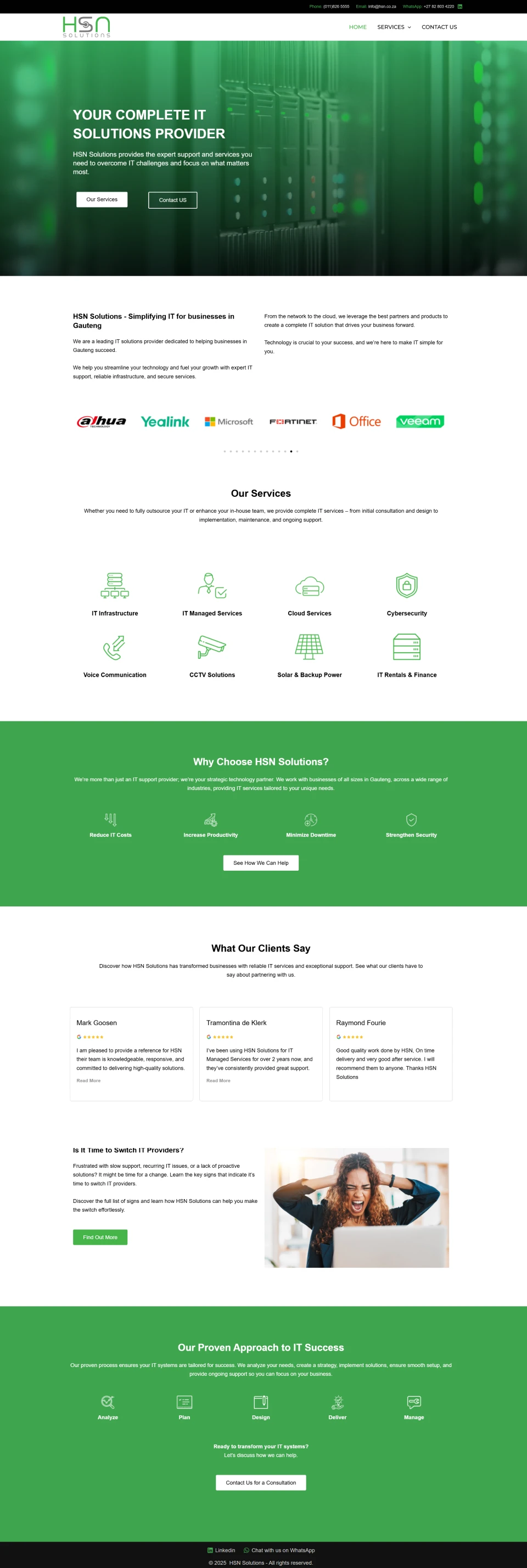 SJF Website Design